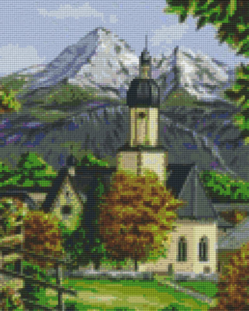 Bergen Anglican Church Nine [9] Baseplates PixelHobby Mini- mosaic Art Kit image 0